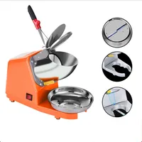 Broyeur à glace électrique avec double couteau, machine à glace concassurera, mise à niveau commerciale, petit ménage, haute puissance, Smunvétérans wn 3
