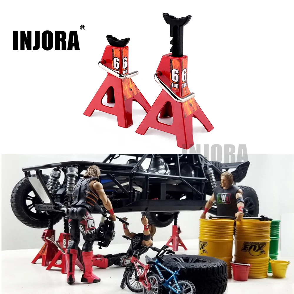 1/24 Scale Metal Adjustable Jack Stands (2pcs, Black) - Realistic Accessory For SCX24, TRX4M, FCX24 RC Crawlers - View #11