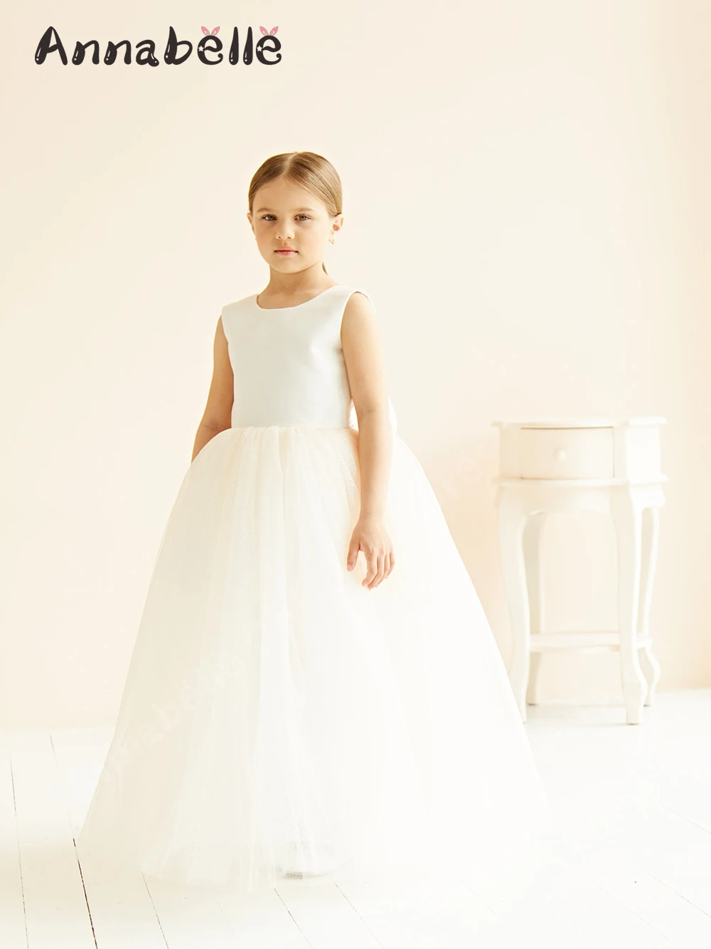 

Бальное платье Annabelle для девушек, платье до пола для первого причастия, новинка, модное платье без рукавов, женское платье на день рождения