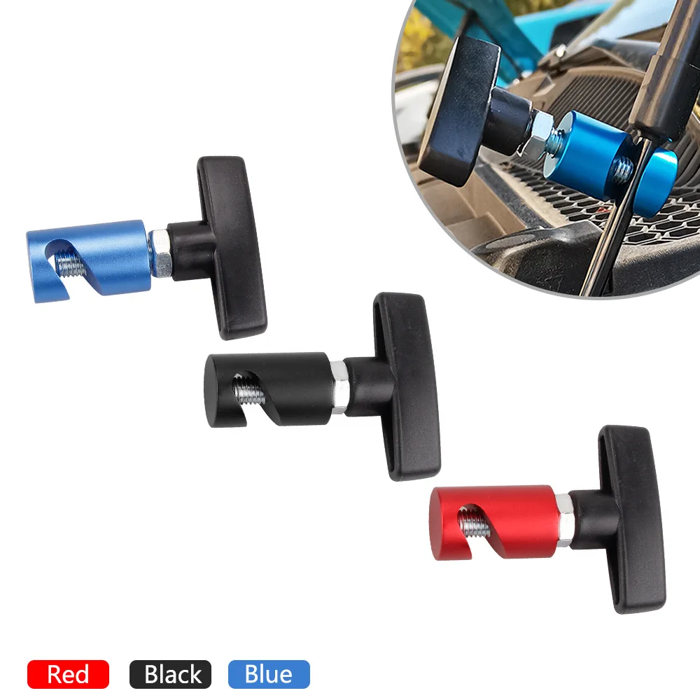 Aluminum Car Hood Holder Trunk Air Pressure Anti-Slip Engine Cover Lifting Support Rod Fixing Clamp Gas Strut Fitting