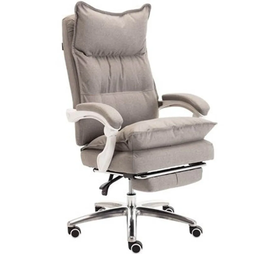 Fabric Art Office Chair Comfortable Reclining Furniture Double Layer