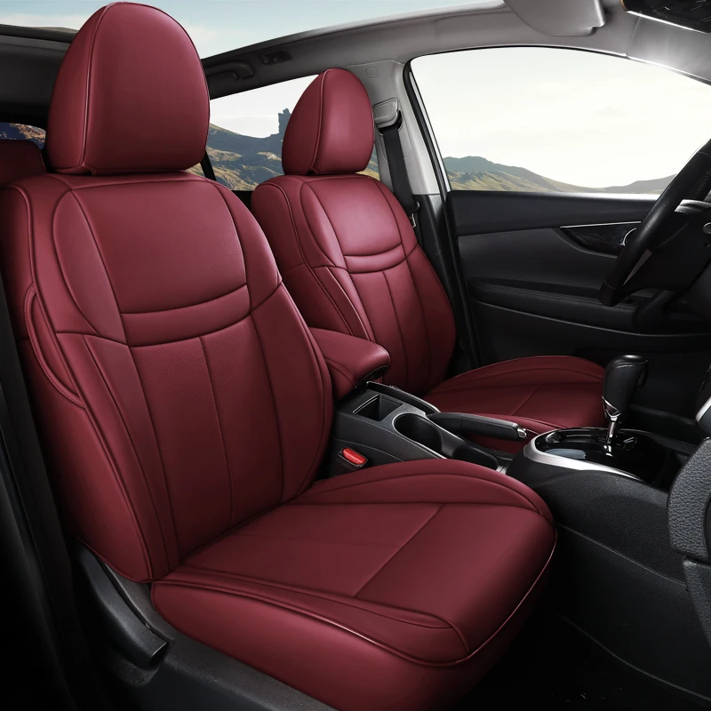 Fit Car Accessories Seat Covers for 5 Seaters Full Set Quality Leather Specific for Nissan Qashqai Nissan Kicks