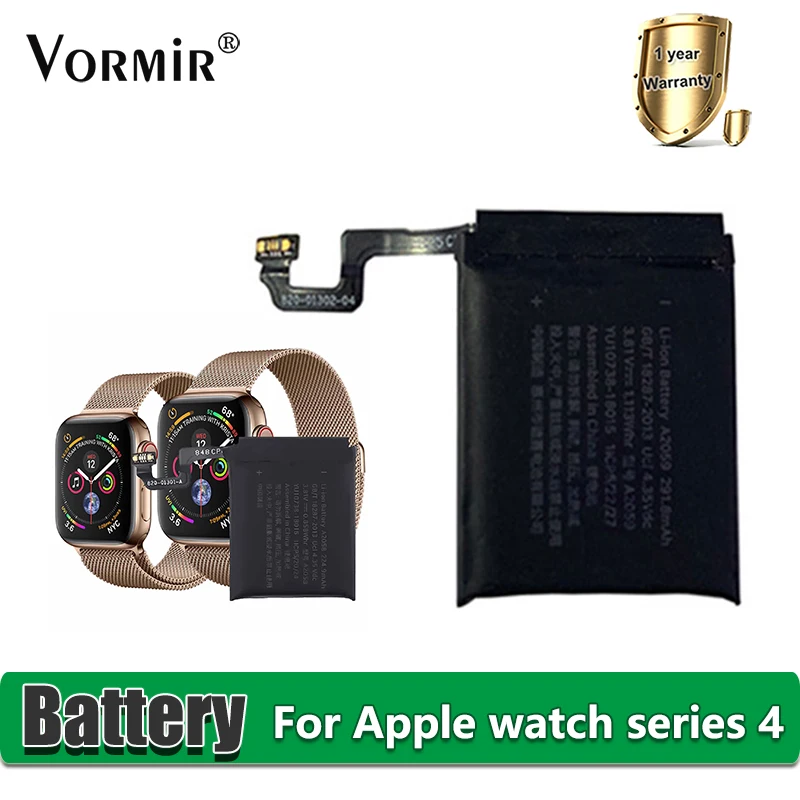 Sostituzione Batteria Vormir Per Apple Watch Series 4 Gps + Lte 40Mm 44Mm Per Riparazione Batterie Iwatch Sostituire Parti A2058 A2059