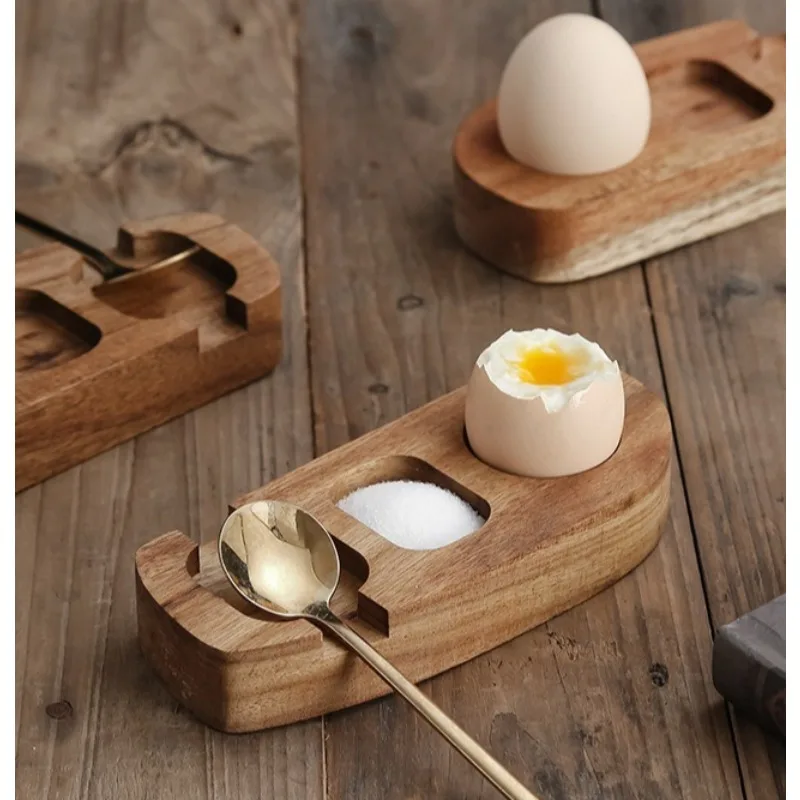 The New Chinese Style Wooden Egg Tray Is Simple, Convenient, and Exquisite, Suitable for Restaurant Tableware and Supplies