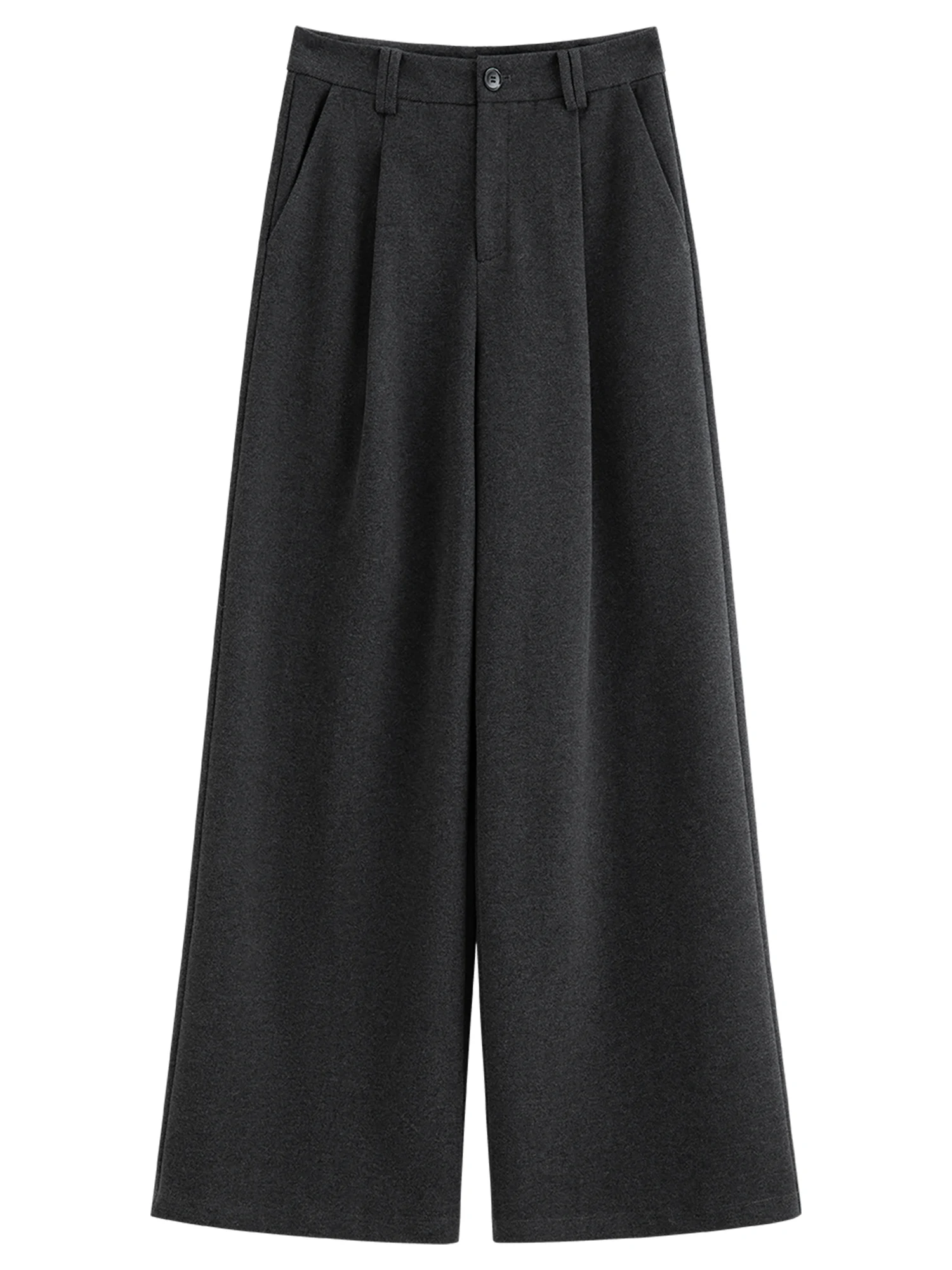 FSLE Commuter Style Starry Sky Wool Straight Wide-leg Pants Leisure Loose Vintage Simple Full-length Korean Style Ins