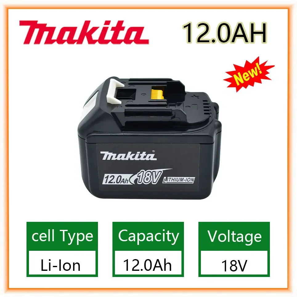 

Makita Replacement 18V 12.0Ah Battery For BL1830 BL1830B BL1840 BL1840B BL1850 BL1850B rechargeable battery LED indicateur