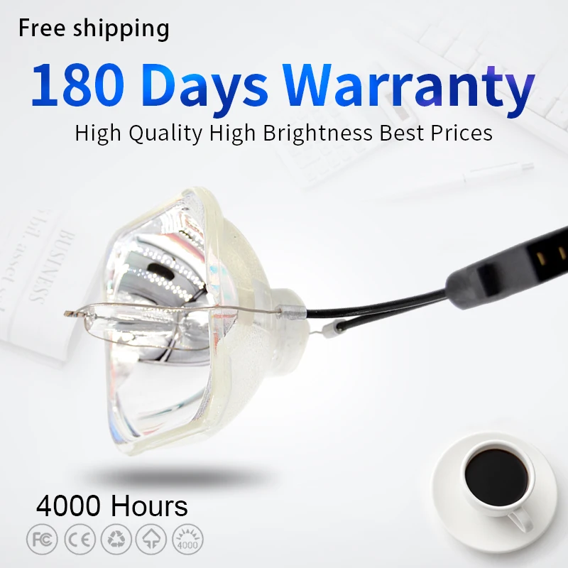 ELPLP67 V13H010L67 Projection Bulb EB-S02 EB-W02 EB-W12 EB-X14 EB-W16 EB-s11 H432B 4