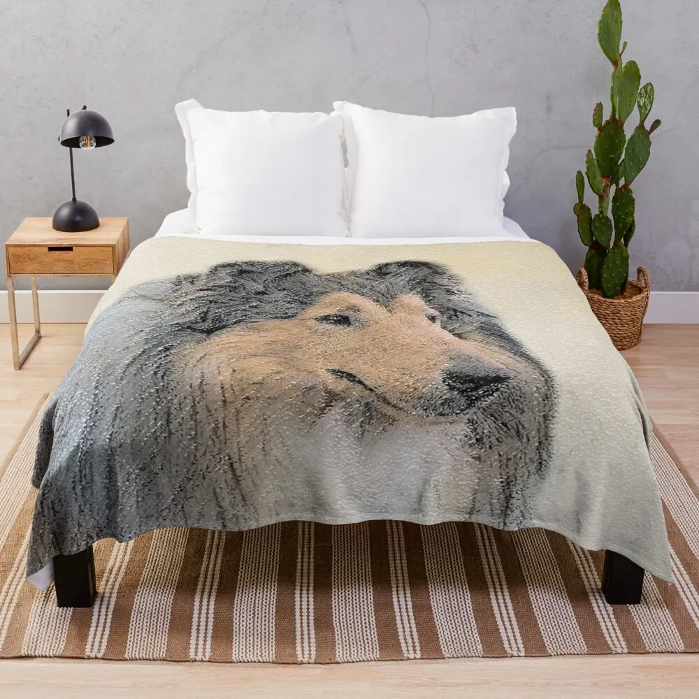 

Collie (Rough) Throw Blanket Personalized Gift Luxury Plush Blankets