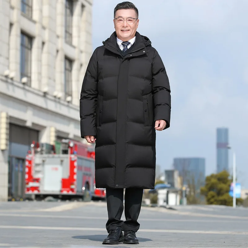 Veste d'hiver chaude et tendance pour homme, manteau parka, vêtements pour homme, doudoune en duvet de canard blanc, vestes rembourrées, rembourrage long, HWY308