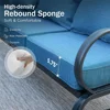 8 PCS Patio Furniture Set，Fire Pit Table,Metal Outdoor，1 x 3-Seat Bench Sofa,2 x Swivel Sofa Chairs,2 x Leg Chair & 2 x Ottoman 5
