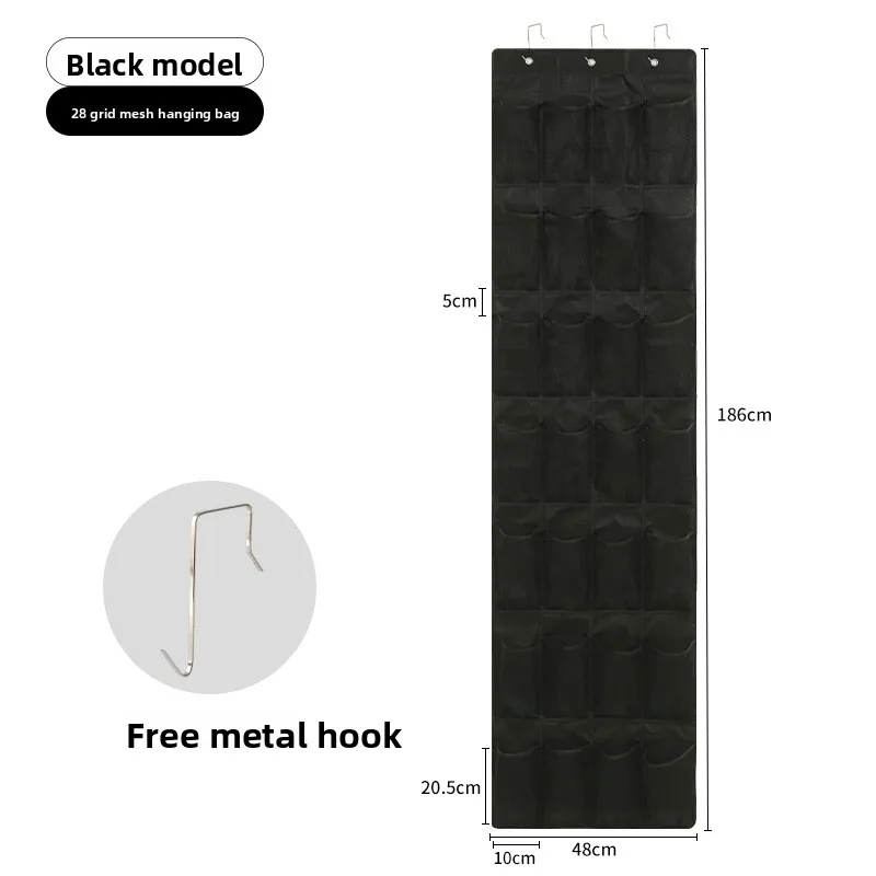 Over The Door Shoe Rack with 24 /28 Large Mesh Pockets Hanging Shoe Organizer for Closet Hanging Shoe Rack Holder Hanger