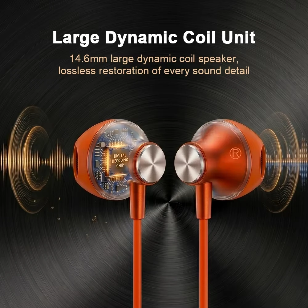VIVO USB Type-C Wired HiFi Surround Sound Earphones