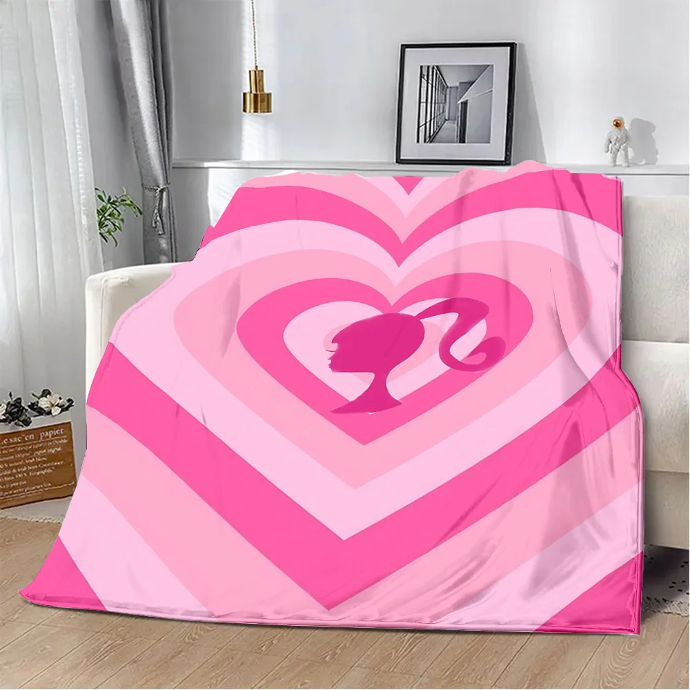 Hot Lovely B-Barbies Printed Blanket Picnic Blankets Warm Blanket Soft and Comfortable Blanket Home Travel Y2k Birthday New 3