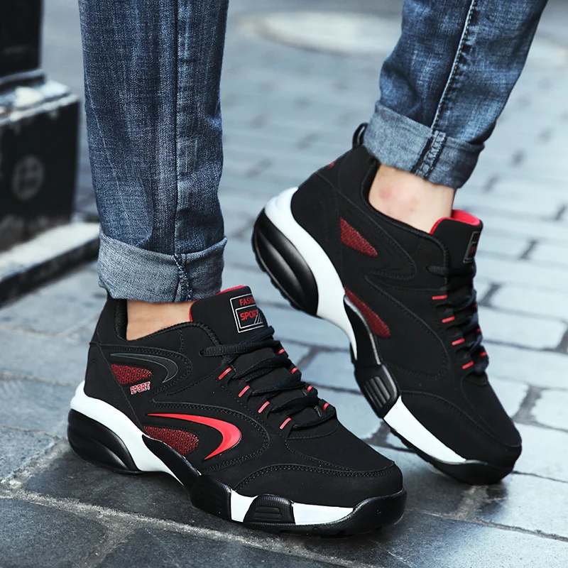 Men's Lightweight Running Shoes Non-slip Shock-absorbing Sneakers Suitable for Outdoor Walking Camping Competitive Tennis Shoes