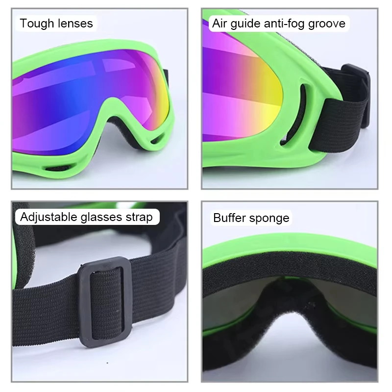 Skiing Goggles Cycling Motorcycle Windproof Goggles Anti-fog UV400 Snowboard Snow Goggles Winter Outdoor Sport Skiing Eyewear 6