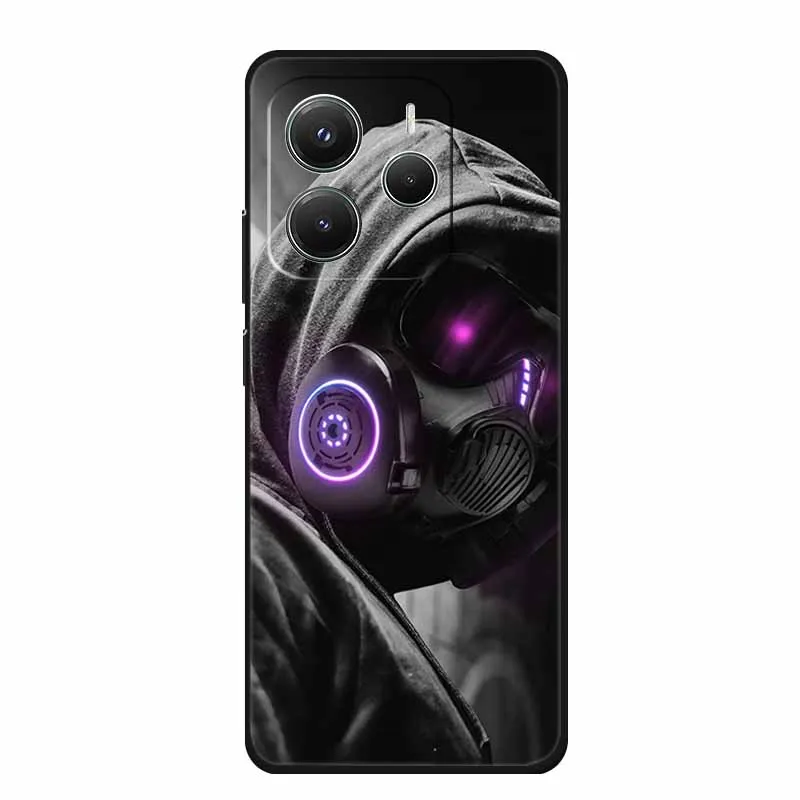 Sleek Black Silicone TPU Soft Phone Case - Protective Shell Back Cover
