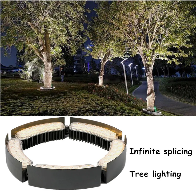 Ring Splicing Tree Lights LED Outdoor Waterproof Garden Villa Light Landscape Garden Lighting Spotlights Backlight for Trees 12W for sharp lcd 52fx640a2 52nx255a light bar lcd tv ledlk520g3dvrcx 59 2cm 86led 129v 100%new led backlight strip