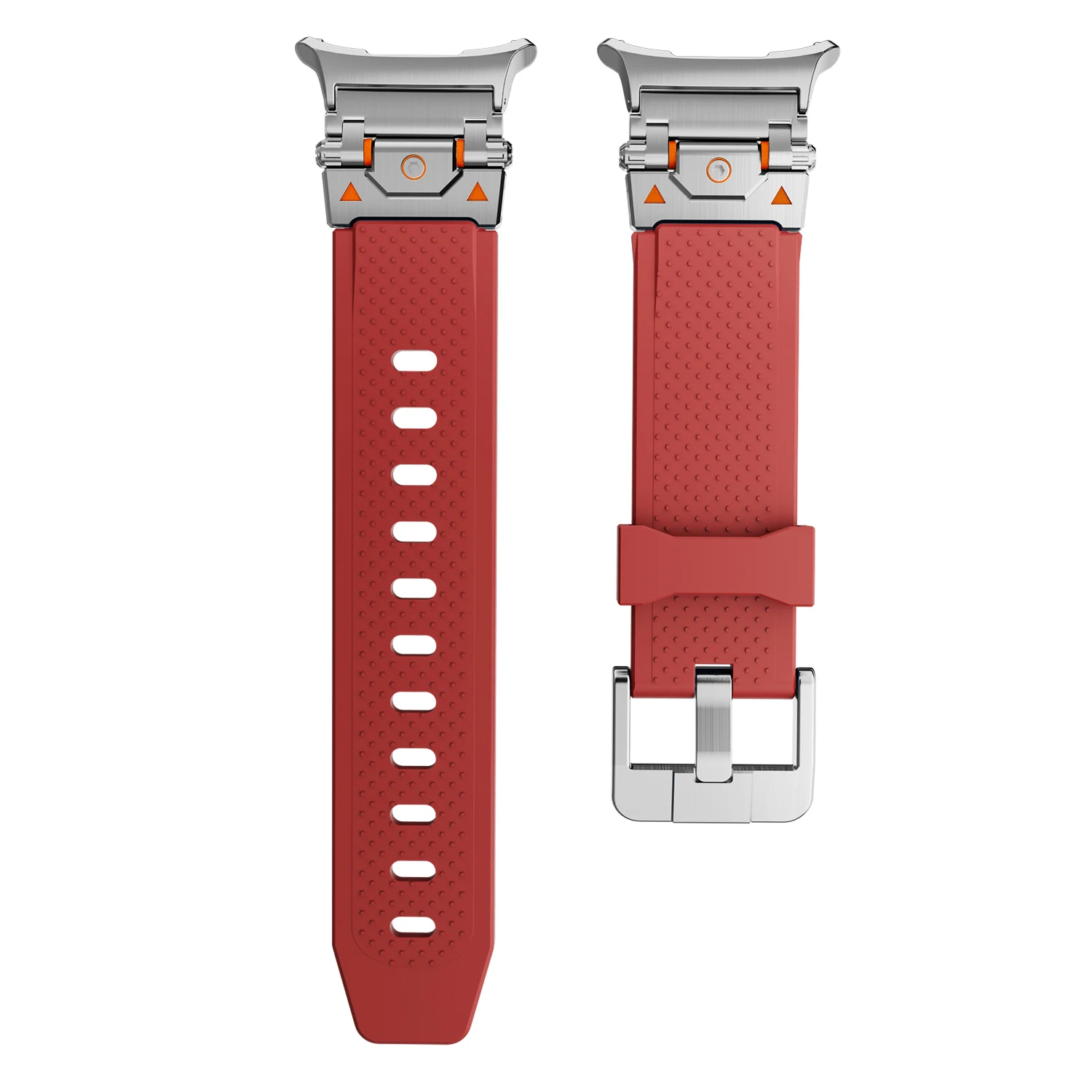 Premium No Gaps Silicone Strap for Sports Watches - Soft Rubber Wristband Bracelet