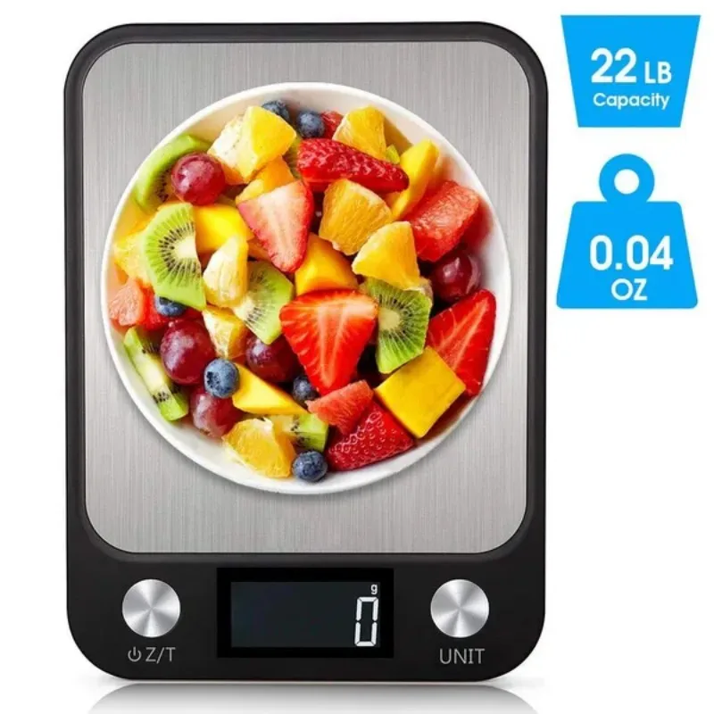 

Kitchen Scale Stainless Steel 5/10/15Kg Weighing Food Diet Balance Measuring LCD Precision Electronic Scales Baking Measuring