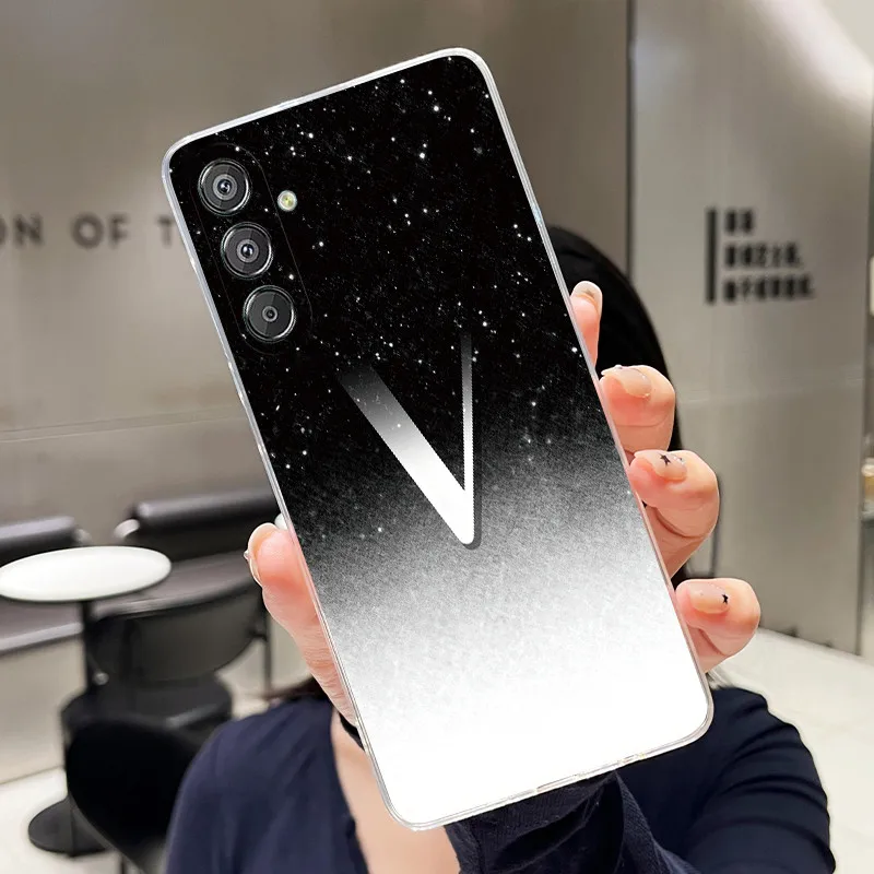Luxury Elegant Letter Clear Soft Silicone Phone Case