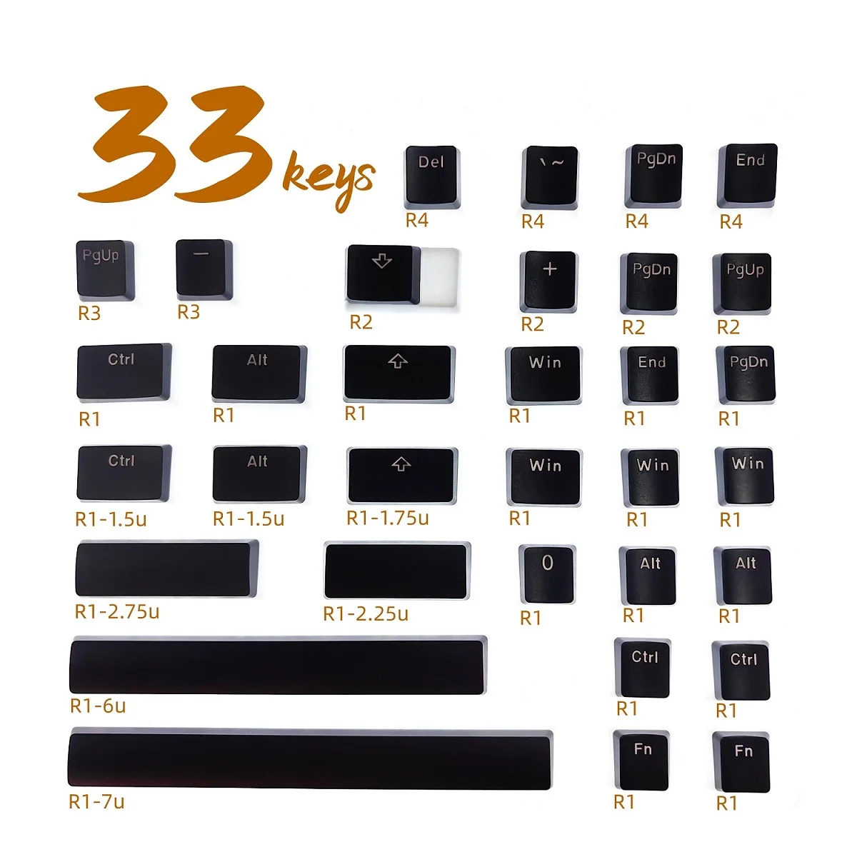 PBT, OEM, russo, branco, rosa, preto, 87, 104, 108, ISO