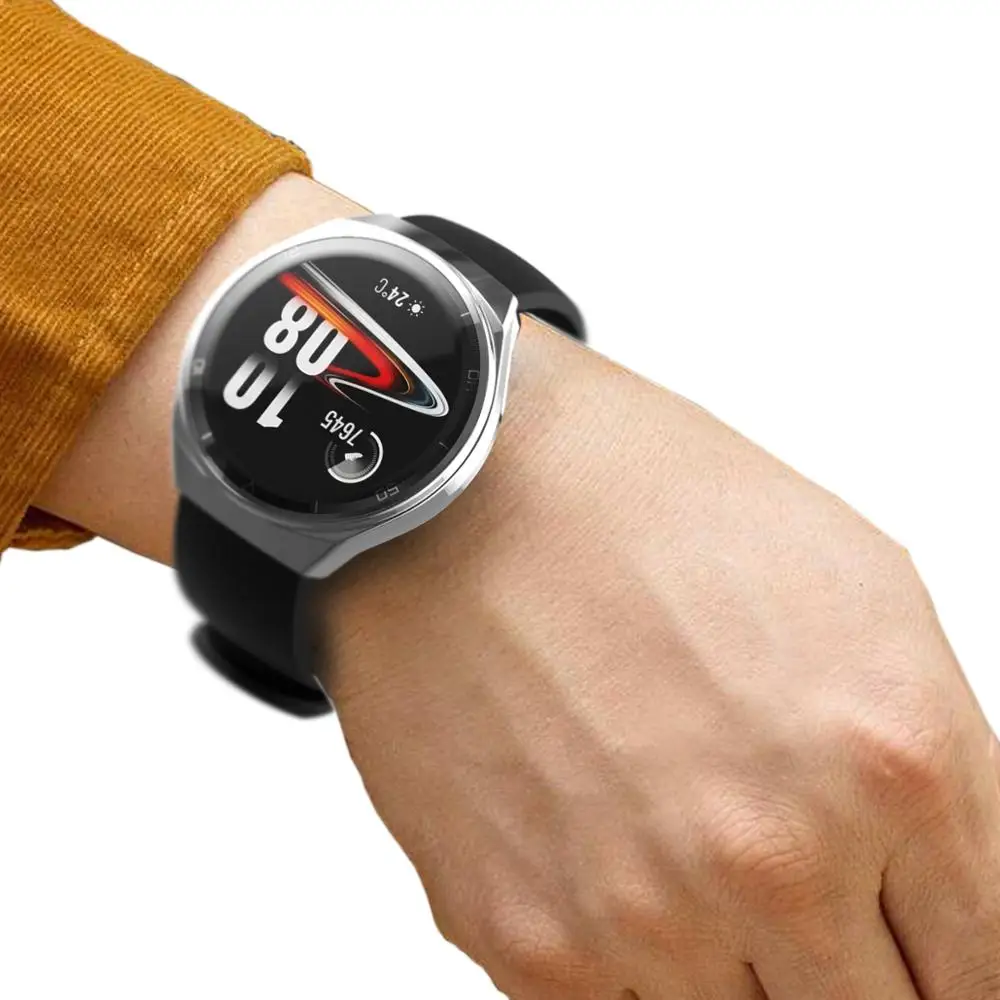 Huawei Watch GT2e Full Coverage TPU Protective Case - Soft Bumper Frame Shell, Smart Watch Accessory