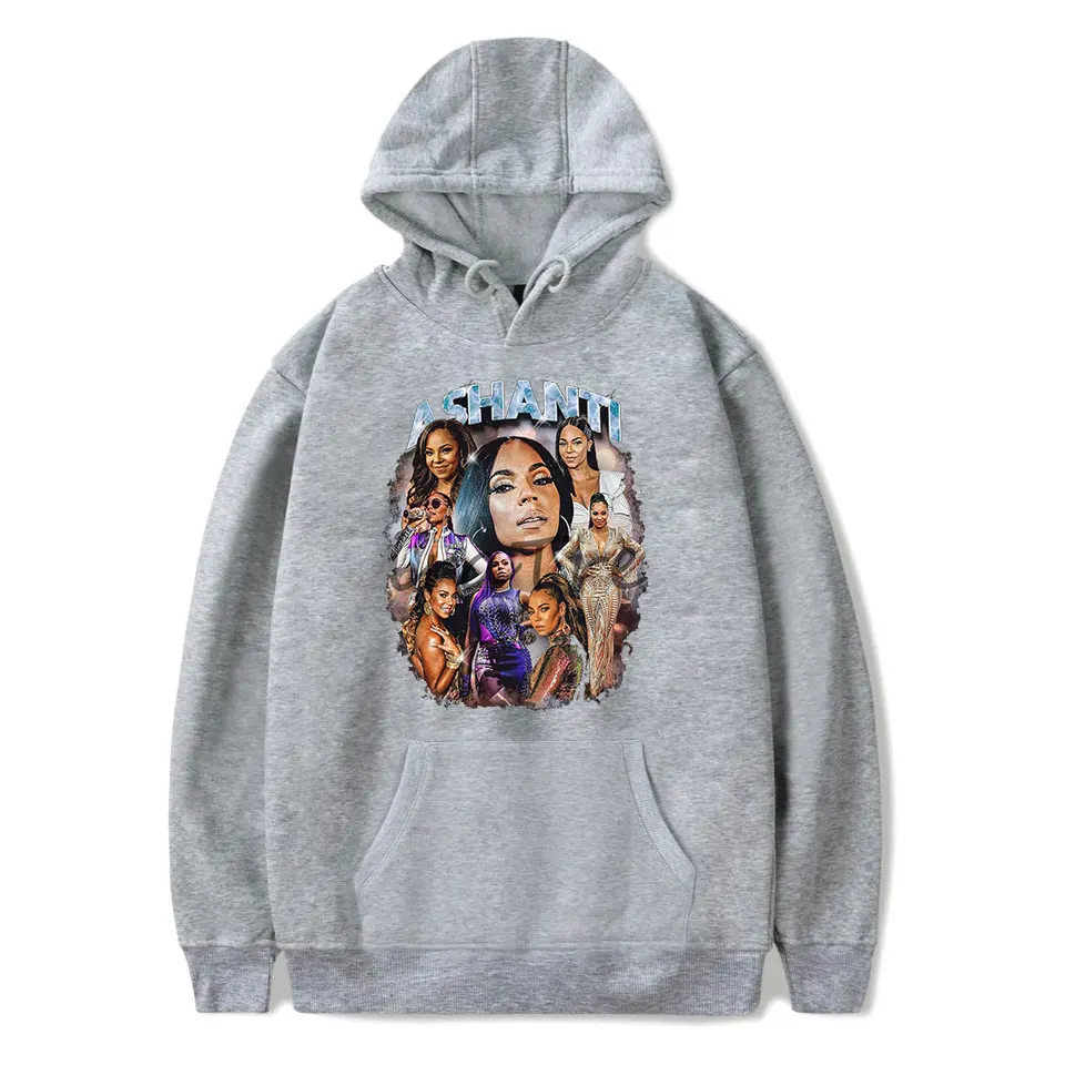 Ashanti Hoodie Rap Merch Popular Graphics Print Unisex Trendy Casual Streetwear 3