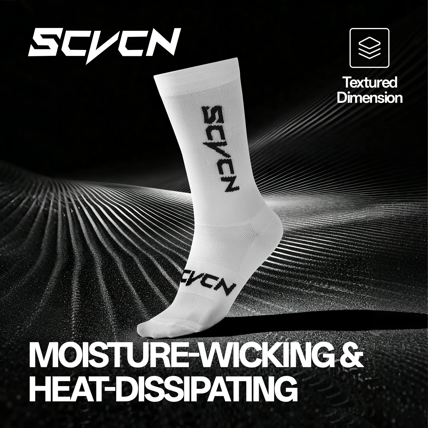 SCVCN Sports Socks Cycling Anti-slip Football Socks Men Women Non-slip Basketball Bike Tennis Grip Riding Socks Soccer Running
