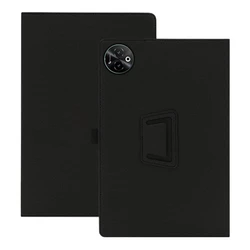 Premium PU Leather Tablet Case with Stylus Pen Loop Holder, Handheld Design, 14 for DOOGEE Tab E3 MAX (Black)