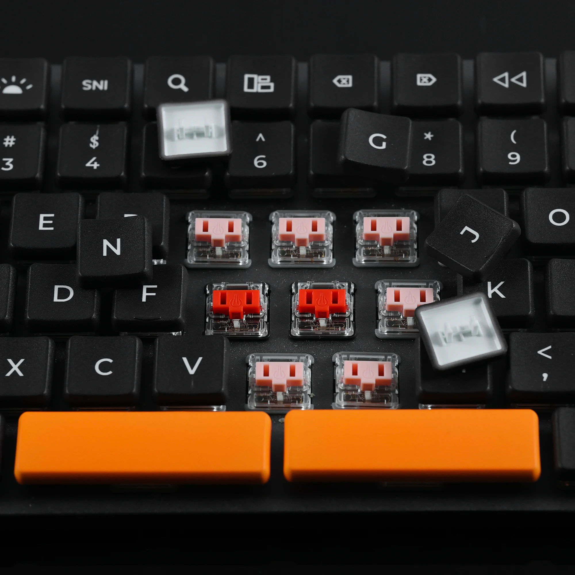 CHOSFOX Low Profile PBT Choc Keycaps for Kailh 1350 Low Profile