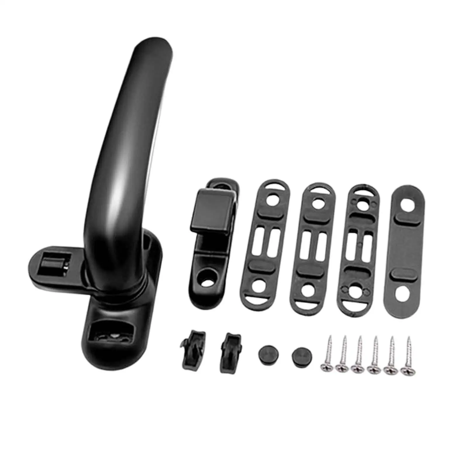 Window Handles Aluminum Alloy with Lock Handle Thickened Replacement Door Handle Window Hardware for Home Bathroom Office 1 Set window handles