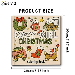 Cozy Girl Christmas: Charming & Relaxing Coloring Book for Adults - A Thoughtful Gift for Special Occasions (MULTI)