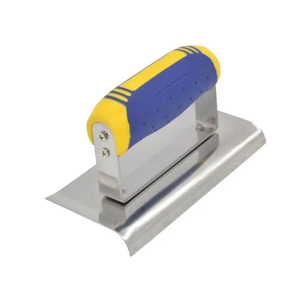 Stainless Steel Concrete Hand Edger Unique Construction And Construction Edge Radiused Curved Ends Tool No Rivets Design A3R4 5