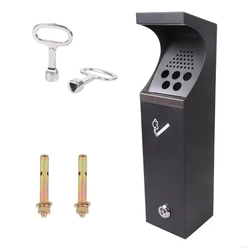 Wandmontierter Mülleimer für den Außenbereich mit einfacher Installation und Bodenöffnung für schnelle Reinigung, für B03E – Detail 3