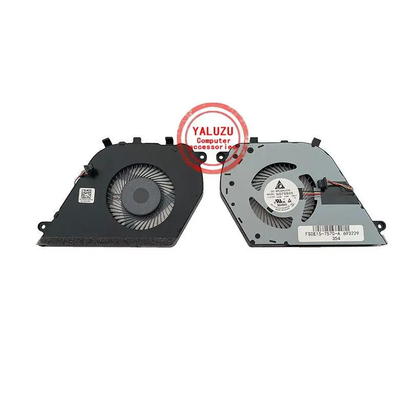 

NEW Laptop CPU Cooling Fan For DELL Inspiron 15 7000 7570 7573 7580 0Y64H5 DFS541105FC0T FJGY DC5V 0.5A 023.1009J.0001 Y64H5