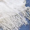 Green Knitted Throw Blanket for Beds with Tassel Gray Blue Solid Textured Plaid Sofa Cover Nordic Bed End Decor Soft Nap Blanket 5
