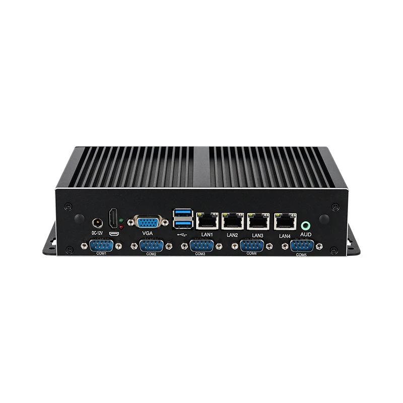 Безвентиляторный мини ПК Intel Core i7-4600U 4x Gigabit Ethernet 6x COM поддержка SIM 4G LTE WiFi LVDS GPIO Windows Linux Pfsense