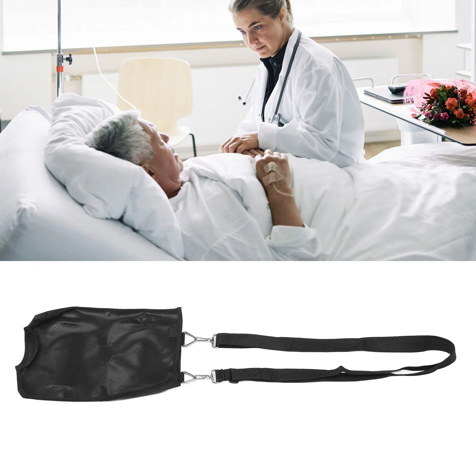 Catheter Bag Holder Catheter Bag Holder High Capacity Mesh Urine Drainage Bag Hanging Cover Bags For Elderly Drain Carrier Pouch 4