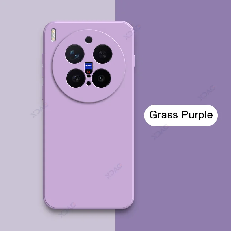 Enhanced Liquid Silicone Square Phone Case - Soft Candy Fashion Cover