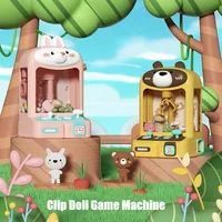 Children Mini Claw Machine Household Gashapon Clip Doll Recreational Machines Male Female Interactive Puzzle Playing House Toys 1