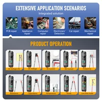 MASTFUYI цифровой мультиметр 9999 отсчетов True RMS 10A 1000 В переменного/постоянного тока, напряжение, емкость, сопротивление, тестер с автоматическим определением диапазона — изображение 4