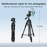 55” 140CM Travel Digital Camera Tripod Professional  Aluminum Tall Phone Stand With Quick Plates Mount Pan Head For DSLR SLR - Image 2