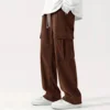 Men's Corduroy Casual Pants High Street Trend Loose Wide-leg Straight Versatile European American Style