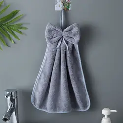 Hanging Absorbent Hand Towel (Light Grey)