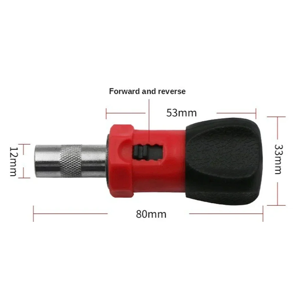 Mini Tournevis à Cliquet Hexagonal 6.35mm - Outil Multifonction Réversible