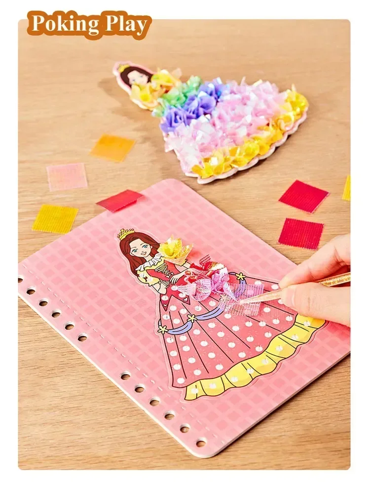 Toddler Painting Set Princess Dressup Poke Painting DIY Crafts Kit Art  Supplies Sensory Educational ToysBirthday Gifts For Kids - AliExpress