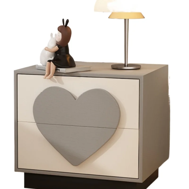 *Children's room solid wood bedside table