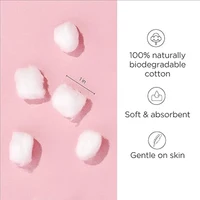 Cosmetic cotton balls, large cotton balls, soft and absorbent, used for removing makeup, nail polish removal, pet care, etc 2