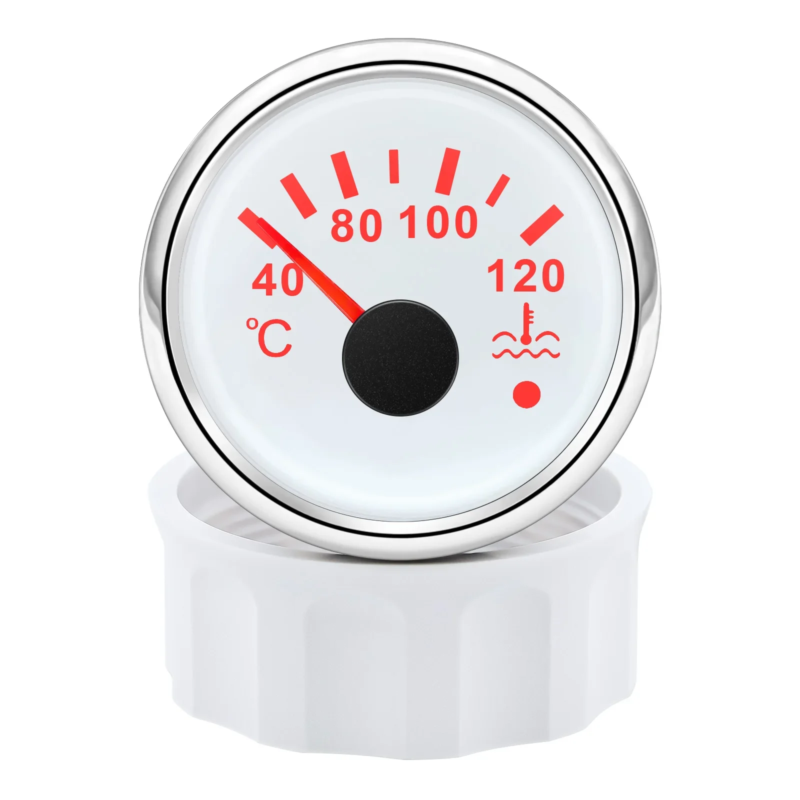 52MM Boat Car Water Temperature Gauge With Coolant Temperature Sensors 1/8NPT 14
