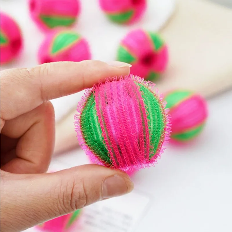 6Pcs Magic Laundry Balls Laundry Ball Pet Hair Remover Laundry Hair Catcher Washing Machine Floating Fur Stain Removal Filter Hair Catcher Cleaning Balls Dirty Collection Tools